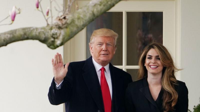 President Trump and Hope Hicks in 2018