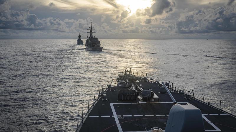 Navy exercise in the South China Sea