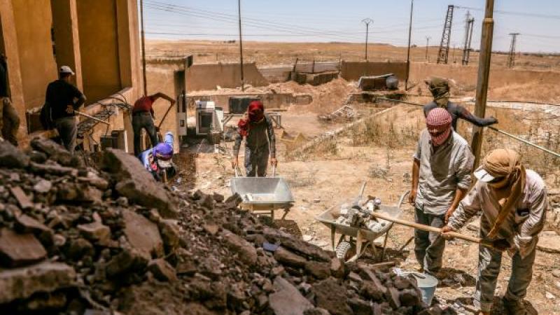 Citizens rebuild a hospital in Syria