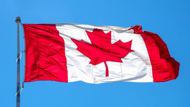 Canadian flag in 2018