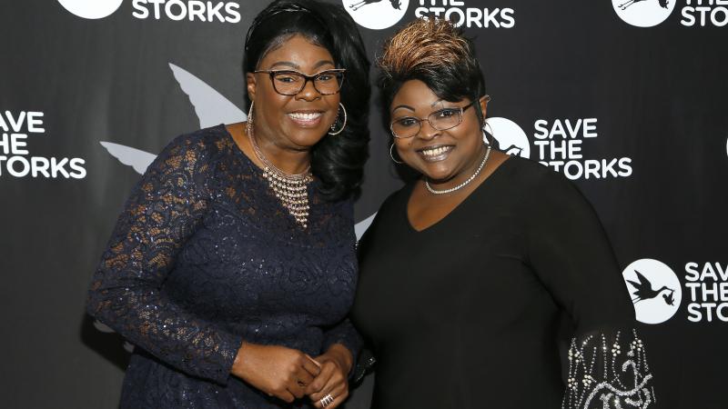 Fox Nation contributors Diamond (L) and Silk (R) attend the Save the Storks 2nd Annual Stork Charity Ball at the Trump International Hotel on January 17, 2019 in Washington, DC.