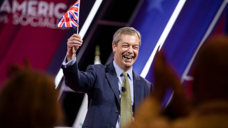 Nigel Farage in February 2020