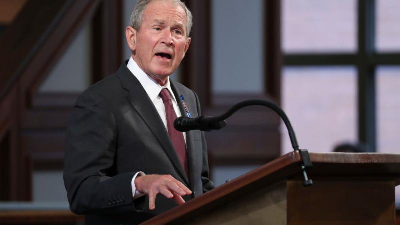 Former President George W. Bush in July 2020