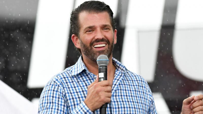 Donald Trump Jr at a rally
