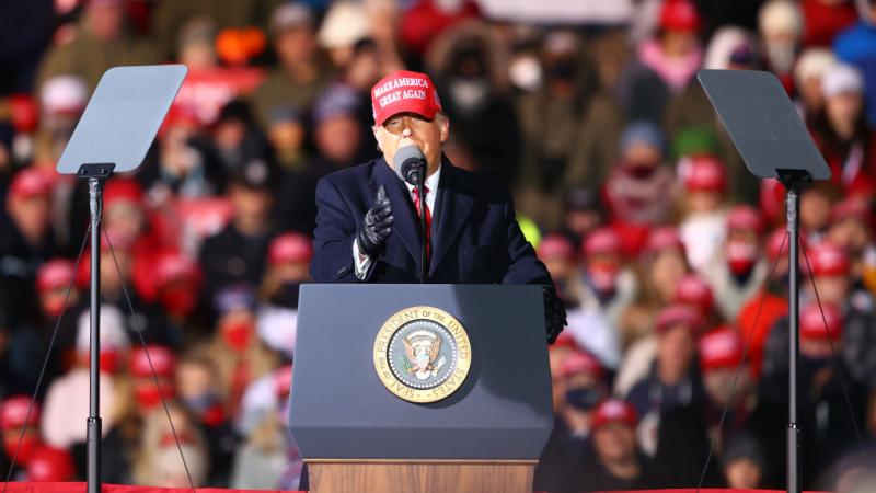 President Trump on November 2, 2020