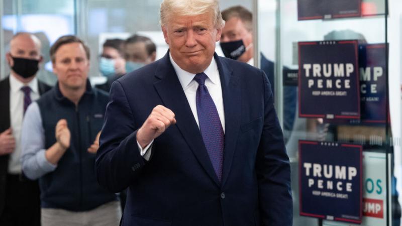 Donald Trump on Election Day, Nov. 3