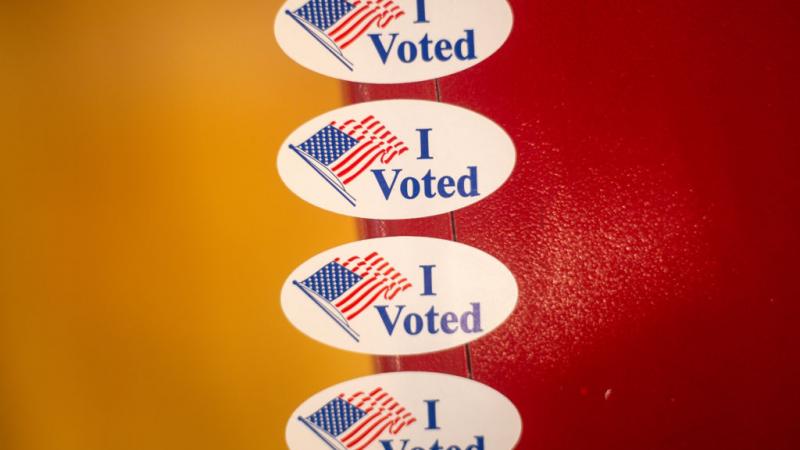 Stickers in Austin, Texas on November 3, 2020