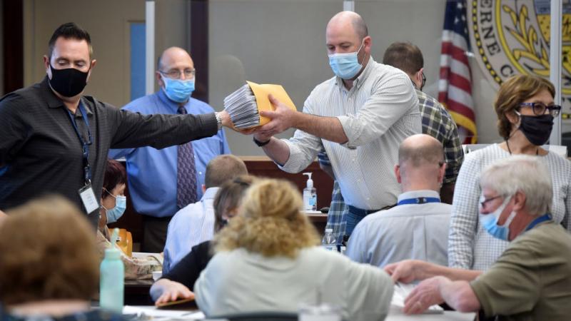 Ballot workers in Luzerne County, PA