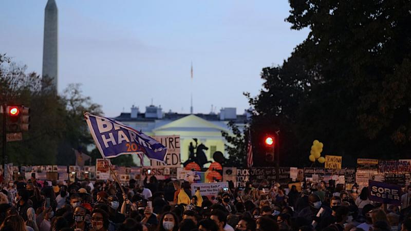 Biden supporters at White House