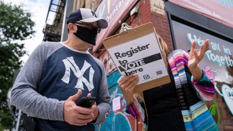 Voter registration in New York City