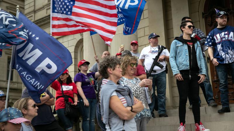 Citizens protesting election at Michigan state capitol