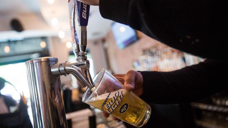 Beer poured from tap in 2015