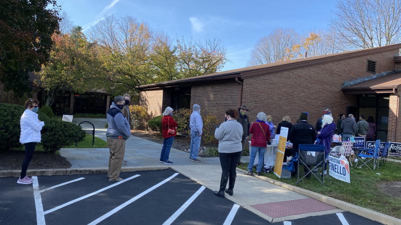 Voters in Langhorne, PA 