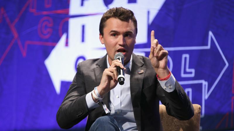 Charlie Kirk speaks onstage during Politicon 2018 at Los Angeles Convention Center on October 20, 2018 in Los Angeles, California.