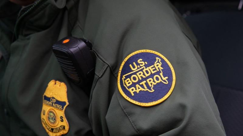 U.S. Border Patrol Patch on agent's uniform in Texas in 2019