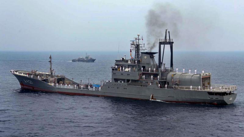 Iranian vessel in the Straits of Hormuz