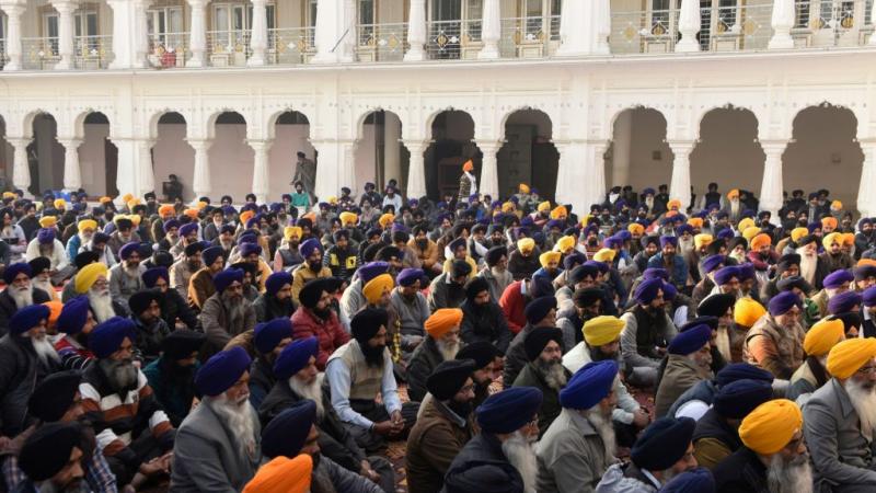 Resident in India at farmers' protests 
