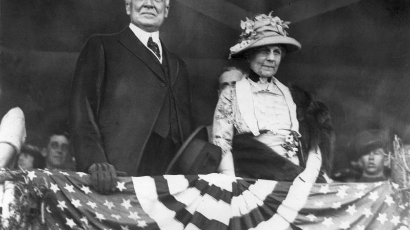 President Warren Harding and First Lady Florence Harding