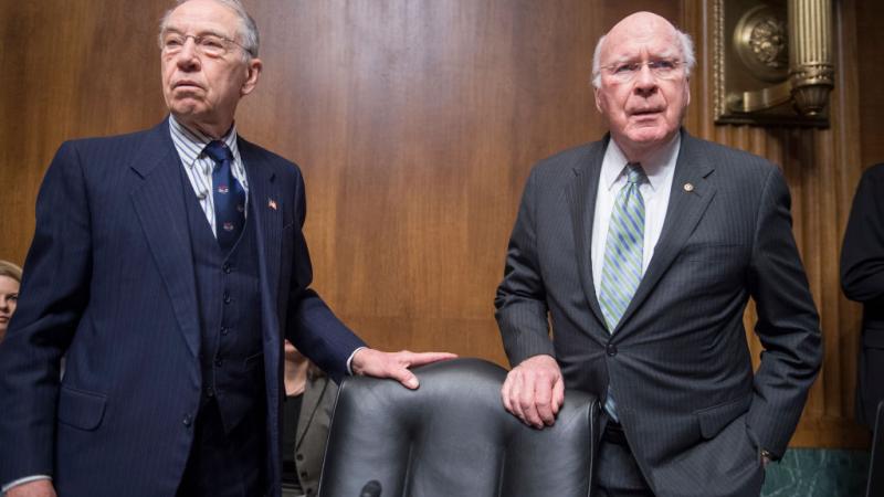 Sen. Charles Grassley and Sen. Patrick Leahy in 2017
