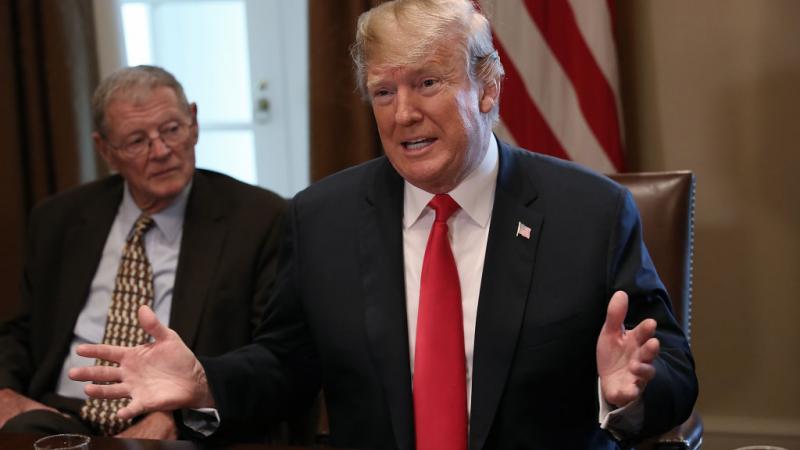 President Trump and Sen. Inhofe in 2018