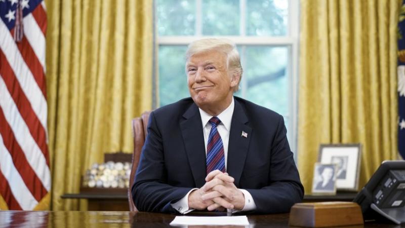 President Trump in the Oval Office