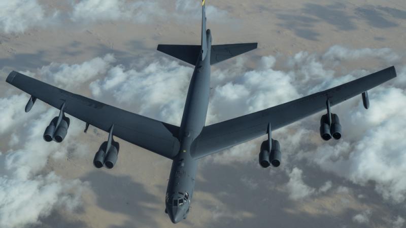 B-52 Stratofortress bomber in an undisclosed location