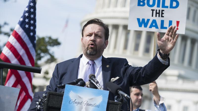 Sebastian Gorka, a former White House advisor, attends a rally with Angel Families on the East Front of the Capitol, to highlight crimes committed by illegal immigrants in the U.S., on September 7, 2018.