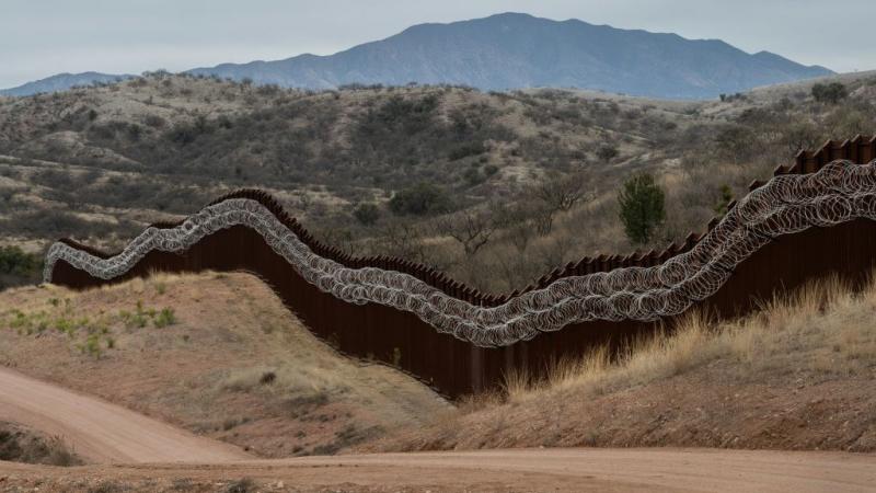 US border fence in Feb. 2019