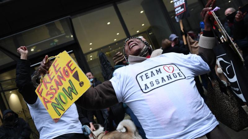 Julian Assange protest