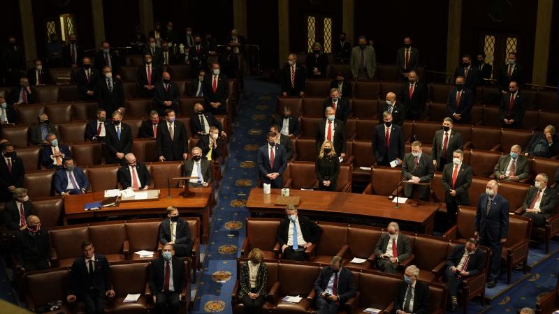 Representative Scott Perry(R-PA) delivers his objection to Pennsylvania's certifications of their electoral college vote during a joint session of the 117th Congress in the House Chamber of the U.S. Capitol where all the Electoral College votes from the States will be delivered and verified on Thursday, Jan. 7, 2021 in Washington, DC.
