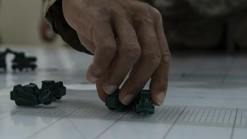 A military table-top exercise