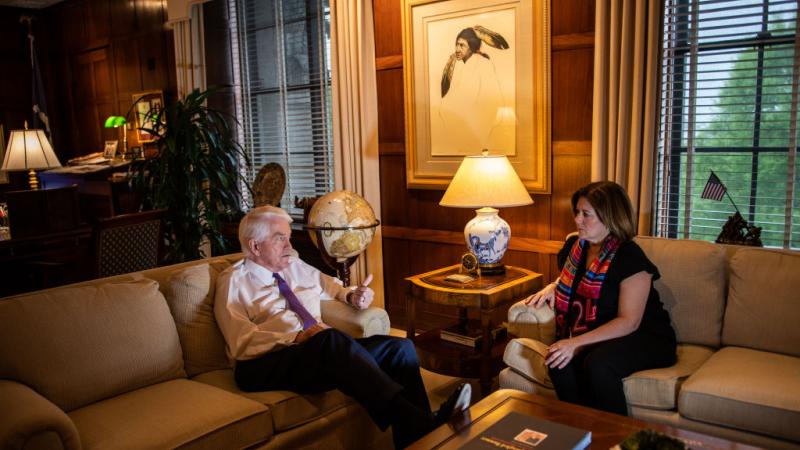 Thomas Donohue and Suzanne Clark