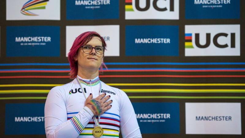 Women's cycling world champion Veronica Ivy