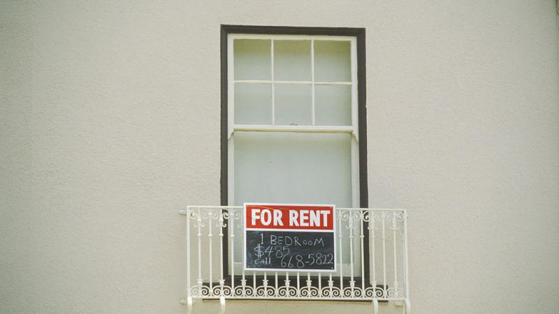 "For Rent" sign