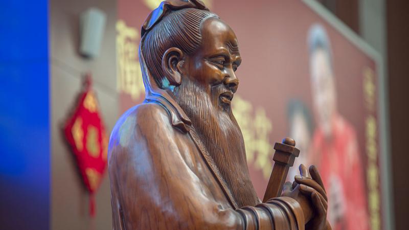 A statue of Confucius in China