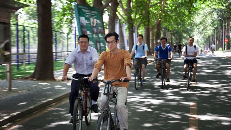 Male students in Beijing, China