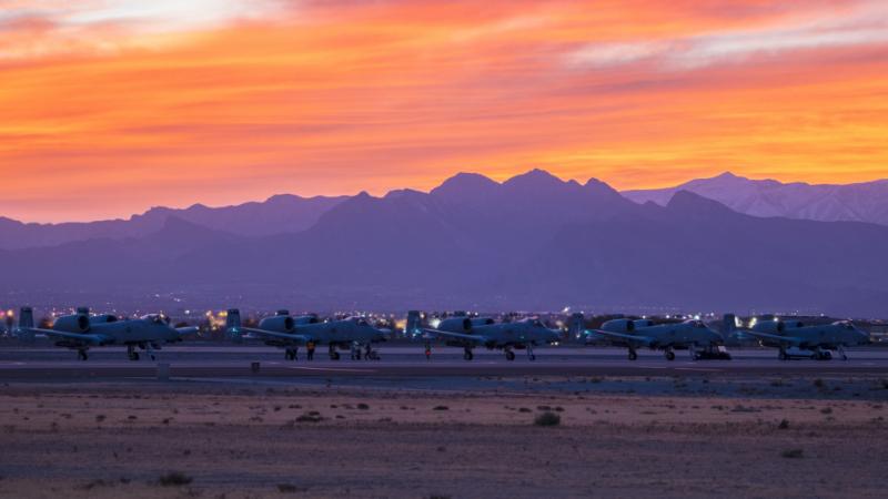 A-10C Thunderbolt II aircraft at Red Flag 21-1 at Nellis Air Force Base, Nevada 