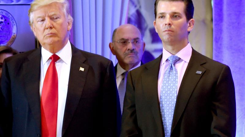 Donald Trump, Donald Jr., and Allen Weisselberg in 2017