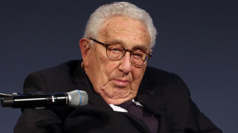Henry Kissinger gives a speech on January 21, 2020