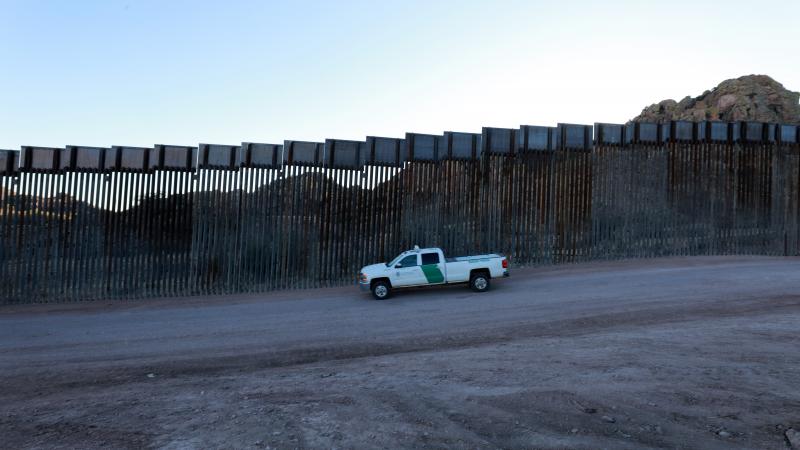 Construction continues along the border wall with Mexico championed by U.S. President Donald Trump on January 12, 2021 in Sasabe, Arizona.