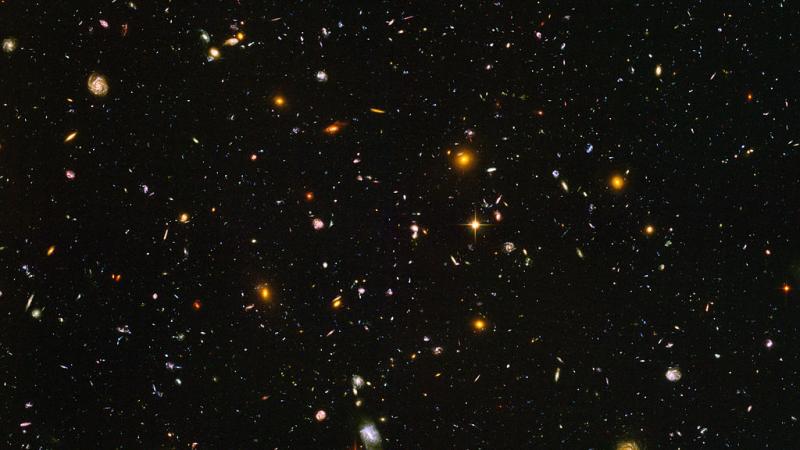 Deep space imaged by the Hubble telescope, 2004