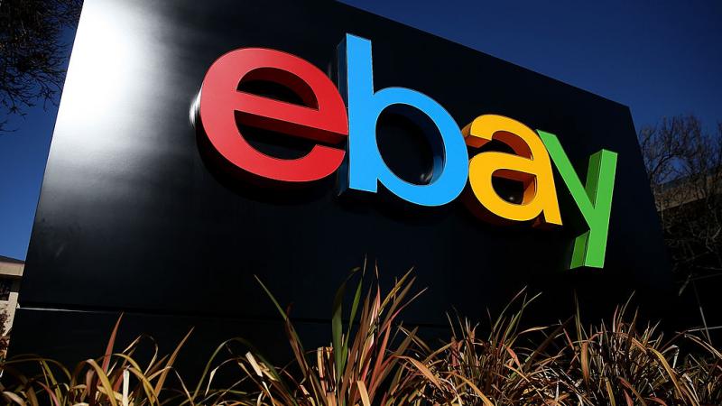 Sign in front of eBay headquarters in California in January 2014 