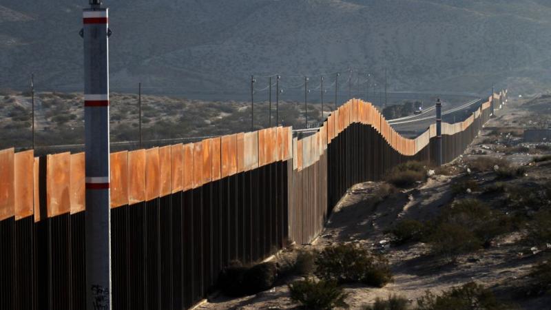 View of border wall in Ciudad Juarez, Chihuahua state, Mexico in 2018