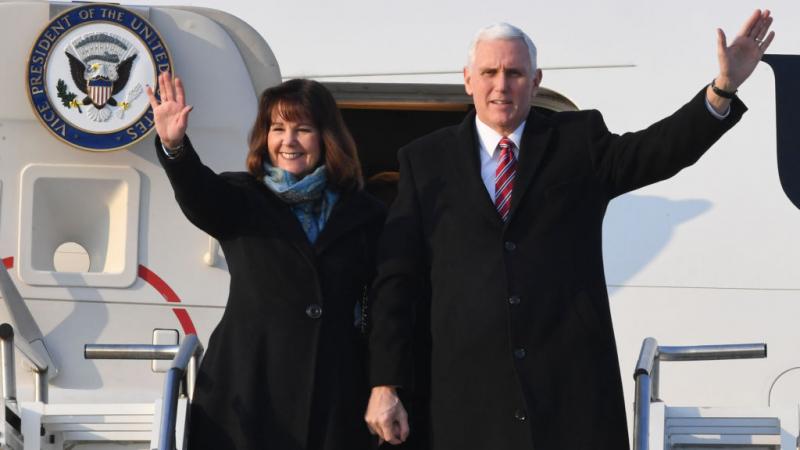 Vice President Mike Pence and his wife Karen Pence in 2018