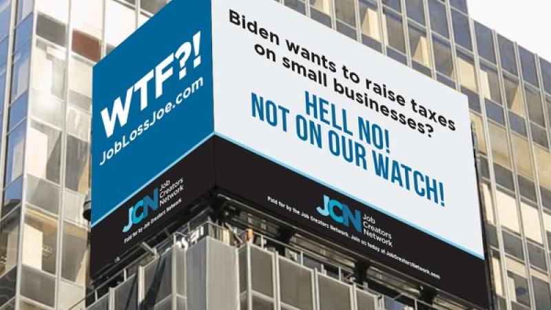 Billboard sign from Job Creators Network