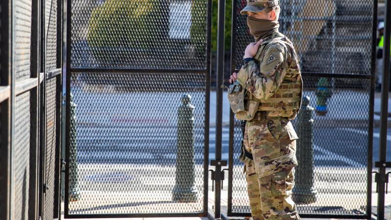 A National Guard soldier in the nation's capital