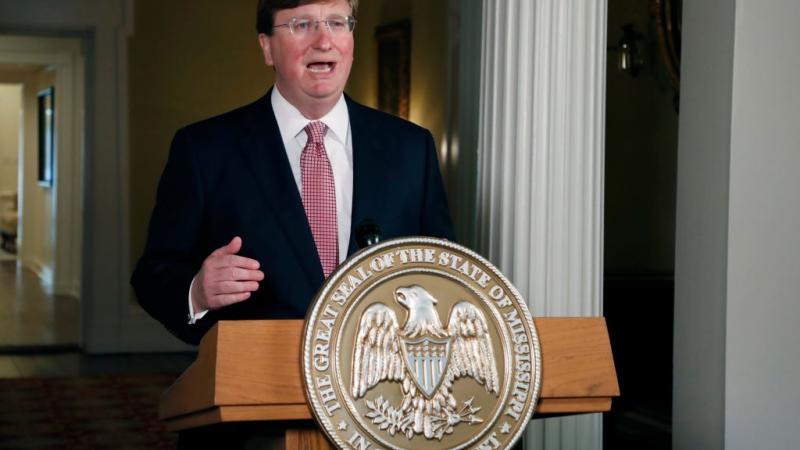 Mississippi Gov. Tate Reeves speaking
