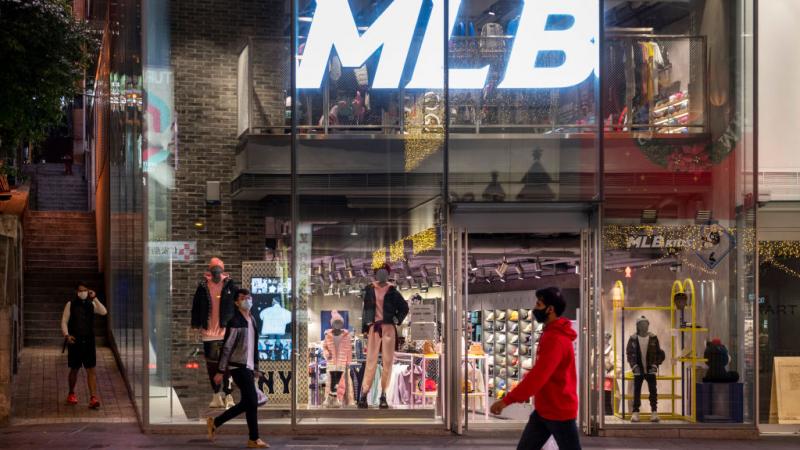 Major League Baseball (MLB),official store seen in Hong Kong. 