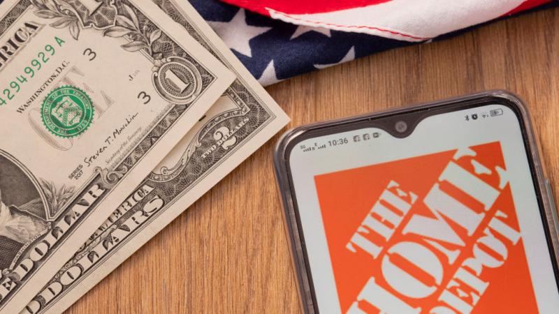 Home Depot and money.