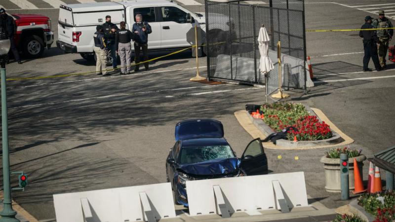 The scene of the crash, Apr. 2